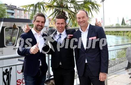 Eishockey. VSV. Pressekonferenz. Andreas Schwab, Jyrki Aho, Gerald Rauchenwald. Villach, 9.5.2019.
Foto: Kuess
---
pressefotos, pressefotografie, kuess, qs, qspictures, sport, bild, bilder, bilddatenbank