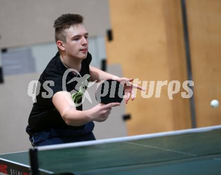 Tischtennis.  Kaerntner Meisterschaften. Martin Gutschi, . Feldkirchen, 2.12.2018.
Foto: Kuess
---
pressefotos, pressefotografie, kuess, qs, qspictures, sport, bild, bilder, bilddatenbank