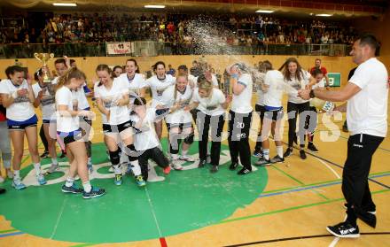 Handball Bundesliga Frauen. Oberes Play Off. SC Kelag Ferlach/Feldkirchen gegen Rxcel Handball Tulln. Jubel (SCF). Ferlach, am 11.5.2019.
Foto: Kuess
---
pressefotos, pressefotografie, kuess, qs, qspictures, sport, bild, bilder, bilddatenbank