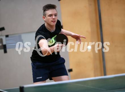 Tischtennis.  Kaerntner Meisterschaften. Martin Gutschi, . Feldkirchen, 2.12.2018.
Foto: Kuess
---
pressefotos, pressefotografie, kuess, qs, qspictures, sport, bild, bilder, bilddatenbank