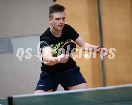 Tischtennis.  Kaerntner Meisterschaften. Martin Gutschi. Feldkirchen, 2.12.2018.
Foto: Kuess
---
pressefotos, pressefotografie, kuess, qs, qspictures, sport, bild, bilder, bilddatenbank