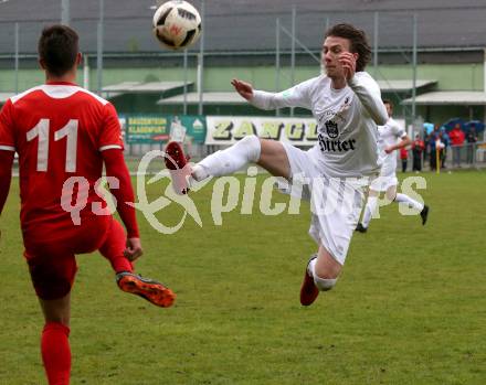 Fussball 2. KLasse C. KAC B 1909 Juniors gegen SC St. Veit. Patrick Legner, (KAC), Lukas Strasser  (St. Veit). Klagenfurt, am 5.5.2019.
Foto: Kuess
---
pressefotos, pressefotografie, kuess, qs, qspictures, sport, bild, bilder, bilddatenbank