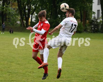 Fussball 2. KLasse C. KAC B 1909 Juniors gegen SC St. Veit. Nino Martinak, (KAC), Florian Matthias Novak  (St. Veit). Klagenfurt, am 5.5.2019.
Foto: Kuess
---
pressefotos, pressefotografie, kuess, qs, qspictures, sport, bild, bilder, bilddatenbank