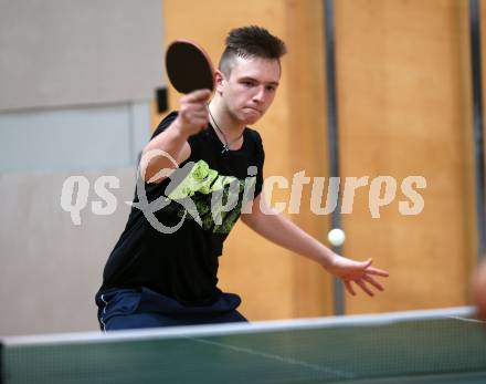 Tischtennis.  Kaerntner Meisterschaften. Martin Gutschi,. Feldkirchen, 2.12.2018.
Foto: Kuess
---
pressefotos, pressefotografie, kuess, qs, qspictures, sport, bild, bilder, bilddatenbank