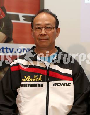 Tischtennis. Pressekonferenz des Oesterreichischen Tischtennisverbandes.  Liu Yan Jun. Egg, Faaker See, 11.4.2019.
Foto: Kuess
---
pressefotos, pressefotografie, kuess, qs, qspictures, sport, bild, bilder, bilddatenbank