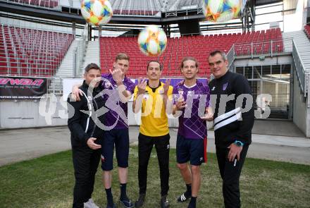 Fussball. 2. Liga. âSK Austria Klagenfurt.  Sascha Gulevski, Scott Kennedy, Zan Pelko, Patrick Greil, Robert Micheu.  Klagenfurt, 15.4.2019.
Foto: Kuess
---
pressefotos, pressefotografie, kuess, qs, qspictures, sport, bild, bilder, bilddatenbank