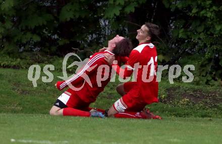 Fussball 2. KLasse C. KAC B 1909 Juniors gegen SC St. Veit. Torjubel Walter Auer (KAC). Klagenfurt, am 5.5.2019.
Foto: Kuess
---
pressefotos, pressefotografie, kuess, qs, qspictures, sport, bild, bilder, bilddatenbank