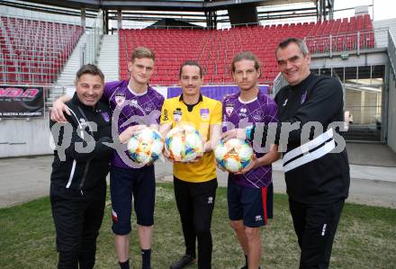 Fussball. 2. Liga. âSK Austria Klagenfurt.  Sascha Gulevski, Scott Kennedy, Zan Pelko, Patrick Greil, Robert Micheu.  Klagenfurt, 15.4.2019.
Foto: Kuess
---
pressefotos, pressefotografie, kuess, qs, qspictures, sport, bild, bilder, bilddatenbank