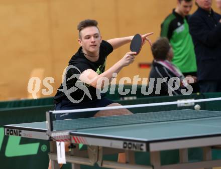 Tischtennis.  Kaerntner Meisterschaften. Martin Gutschi. Feldkirchen, 2.12.2018.
Foto: Kuess
---
pressefotos, pressefotografie, kuess, qs, qspictures, sport, bild, bilder, bilddatenbank