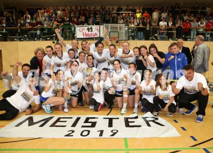 Handball Bundesliga Frauen. Oberes Play Off. SC Kelag Ferlach/Feldkirchen gegen Rxcel Handball Tulln. Jubel (SCF). Ferlach, am 11.5.2019.
Foto: Kuess
---
pressefotos, pressefotografie, kuess, qs, qspictures, sport, bild, bilder, bilddatenbank