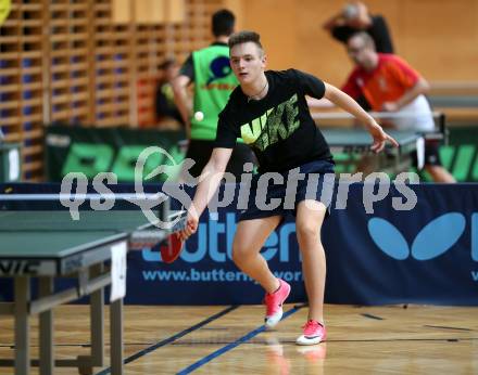 Tischtennis.  Kaerntner Meisterschaften. Martin Gutschi, . Feldkirchen, 2.12.2018.
Foto: Kuess
---
pressefotos, pressefotografie, kuess, qs, qspictures, sport, bild, bilder, bilddatenbank