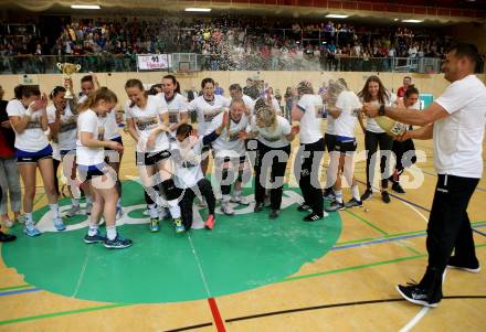 Handball Bundesliga Frauen. Oberes Play Off. SC Kelag Ferlach/Feldkirchen gegen Rxcel Handball Tulln. Jubel (SCF). Ferlach, am 11.5.2019.
Foto: Kuess
---
pressefotos, pressefotografie, kuess, qs, qspictures, sport, bild, bilder, bilddatenbank