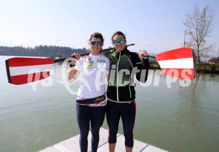 Rudern.  Magdalena Lobnig, Katharina Lobnig. VÃ¶lkermarkt, 16.4.2019.
Foto: Kuess
---
pressefotos, pressefotografie, kuess, qs, qspictures, sport, bild, bilder, bilddatenbank