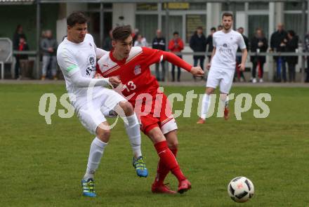 Fussball 2. KLasse C. KAC B 1909 Juniors gegen SC St. Veit. David Josef Bodner (KAC), Lukas Hoeberl (St. Veit). Klagenfurt, am 5.5.2019.
Foto: Kuess
---
pressefotos, pressefotografie, kuess, qs, qspictures, sport, bild, bilder, bilddatenbank