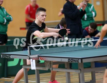 Tischtennis.  Kaerntner Meisterschaften. Martin Gutschi. Feldkirchen, 2.12.2018.
Foto: Kuess
---
pressefotos, pressefotografie, kuess, qs, qspictures, sport, bild, bilder, bilddatenbank