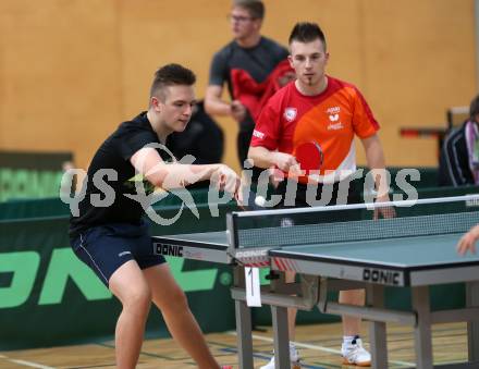 Tischtennis.  Kaerntner Meisterschaften. Martin Gutschi, Rems Alexander. Feldkirchen, 2.12.2018.
Foto: Kuess
---
pressefotos, pressefotografie, kuess, qs, qspictures, sport, bild, bilder, bilddatenbank