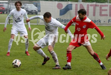 Fussball 2. KLasse C. KAC B 1909 Juniors gegen SC St. Veit. Zsolt Vari,  (KAC), Oliver Krappinger (St. Veit). Klagenfurt, am 5.5.2019.
Foto: Kuess
---
pressefotos, pressefotografie, kuess, qs, qspictures, sport, bild, bilder, bilddatenbank