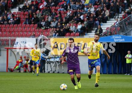 Fussball. 2. Liga. âSK Austria Klagenfurt gegen SV Lafnitz. Sandro Zakany,  (Klagenfurt), Martin Rodler (Lafnitz). Klagenfurt, 17.5.2019.
Foto: Kuess
---
pressefotos, pressefotografie, kuess, qs, qspictures, sport, bild, bilder, bilddatenbank