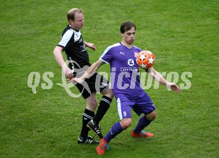 Fussball. 2. Klasse B. Bad Kleinkirchheim gegen Treffen. Thomas Gruber (Kleinkirchheim),   Thomas Pacher (Treffen). Kleinkirchheim, 11.5.2019.
Foto: Kuess
---
pressefotos, pressefotografie, kuess, qs, qspictures, sport, bild, bilder, bilddatenbank