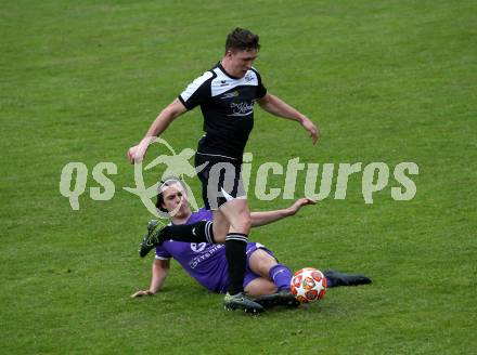 Fussball. 2. Klasse B. Bad Kleinkirchheim gegen Treffen. Rafael Lax (Kleinkirchheim),  Sandro Gordon Spitzer (Treffen). Kleinkirchheim, 11.5.2019.
Foto: Kuess
---
pressefotos, pressefotografie, kuess, qs, qspictures, sport, bild, bilder, bilddatenbank