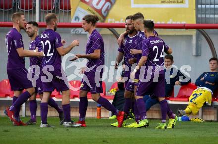 Fussball. 2. Liga. âSK Austria Klagenfurt gegen SV Lafnitz. Torjubel Sandro Zakany, Okan Aydin, Benedikt Pichler, Daniel Steinwender, Carlos Badal Andani, Markus Rusek (Klagenfurt). Klagenfurt, 17.5.2019.
Foto: Kuess
---
pressefotos, pressefotografie, kuess, qs, qspictures, sport, bild, bilder, bilddatenbank