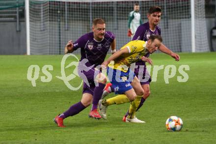 Fussball. 2. Liga. âSK Austria Klagenfurt gegen SV Lafnitz. Markus Rusek, Marc Ortner, (Klagenfurt), Mario Kroepfl  (Lafnitz). Klagenfurt, 17.5.2019.
Foto: Kuess
---
pressefotos, pressefotografie, kuess, qs, qspictures, sport, bild, bilder, bilddatenbank