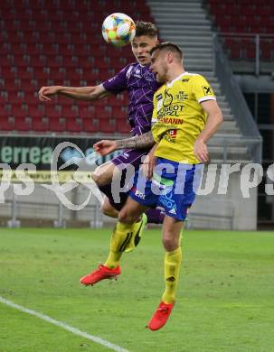 Fussball. 2. Liga. âSK Austria Klagenfurt gegen SV Lafnitz. Benedikt Pichler,  (Klagenfurt), Marco Koefler (Lafnitz). Klagenfurt, 17.5.2019.
Foto: Kuess
---
pressefotos, pressefotografie, kuess, qs, qspictures, sport, bild, bilder, bilddatenbank