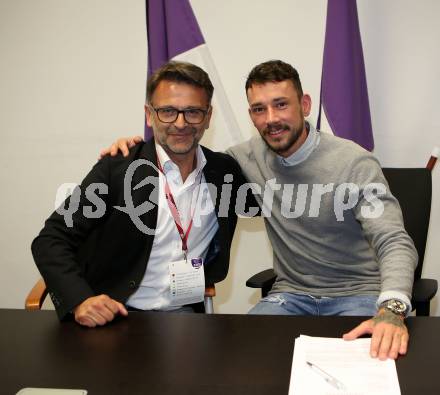 Fussball. 2. Liga. âSK Austria Klagenfurt gegen SV Lafnitz. Ivica Peric, Philipp Huetter. Klagenfurt, 17.5.2019.
Foto: Kuess
---
pressefotos, pressefotografie, kuess, qs, qspictures, sport, bild, bilder, bilddatenbank