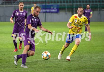 Fussball. 2. Liga. âSK Austria Klagenfurt gegen SV Lafnitz.  Carlos Badal Andani, (Klagenfurt), Mario Kroepfl  (Lafnitz). Klagenfurt, 17.5.2019.
Foto: Kuess
---
pressefotos, pressefotografie, kuess, qs, qspictures, sport, bild, bilder, bilddatenbank