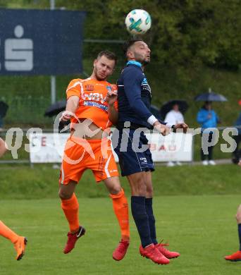 Fussball Unterliga Ost. Ludmannsdorf gegen Eisenkappel.  Sead Sabotic, (Ludmannsdorf), Tilen Vrtacnik   (Eisenkappel). Ludmannsdorf, am 19.5.2018.
Foto: Kuess
---
pressefotos, pressefotografie, kuess, qs, qspictures, sport, bild, bilder, bilddatenbank