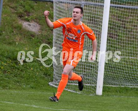 Fussball Unterliga Ost. Ludmannsdorf gegen Eisenkappel. Torjubel David Smrtnik   (Eisenkappel). Ludmannsdorf, am 19.5.2018.
Foto: Kuess
---
pressefotos, pressefotografie, kuess, qs, qspictures, sport, bild, bilder, bilddatenbank