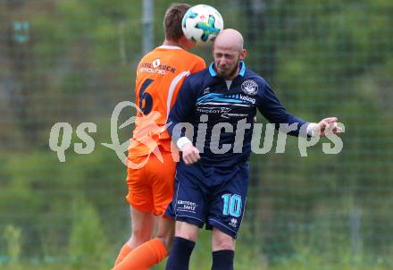 Fussball Unterliga Ost. Ludmannsdorf gegen Eisenkappel.  Danijel Josimovic,  (Ludmannsdorf), Igor Orasche  (Eisenkappel). Ludmannsdorf, am 19.5.2018.
Foto: Kuess
---
pressefotos, pressefotografie, kuess, qs, qspictures, sport, bild, bilder, bilddatenbank