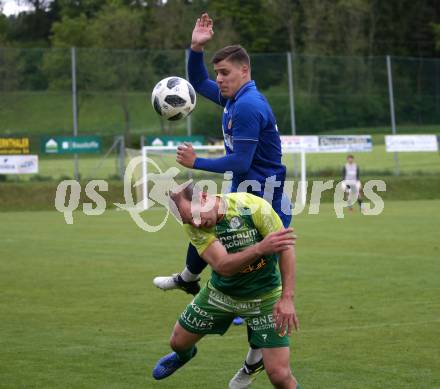 Fussball KFV Cup. Lendorf gegen ATSV Wolfsberg. Martin Morgenstern,  (Lendorf),  Tevz Nabernik  (Wolfsberg). Lendorf, 21.5.2019.
Foto: Kuess
---
pressefotos, pressefotografie, kuess, qs, qspictures, sport, bild, bilder, bilddatenbank