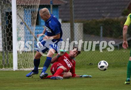 Fussball KFV Cup. Lendorf gegen ATSV Wolfsberg.  Lukas Kohlmaier, (Lendorf),  Marcel Maximilian Stoni  (Wolfsberg). Lendorf, 21.5.2019.
Foto: Kuess
---
pressefotos, pressefotografie, kuess, qs, qspictures, sport, bild, bilder, bilddatenbank