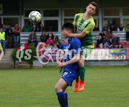 Fussball KFV Cup. Lendorf gegen ATSV Wolfsberg.  Thomas Zraunig,  (Lendorf),  Adin Salihovic (Wolfsberg). Lendorf, 21.5.2019.
Foto: Kuess
---
pressefotos, pressefotografie, kuess, qs, qspictures, sport, bild, bilder, bilddatenbank