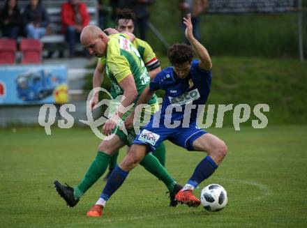 Fussball KFV Cup. Lendorf gegen ATSV Wolfsberg. Mario Nagy,  (Lendorf),   Bastian Rupp  (Wolfsberg). Lendorf, 21.5.2019.
Foto: Kuess
---
pressefotos, pressefotografie, kuess, qs, qspictures, sport, bild, bilder, bilddatenbank