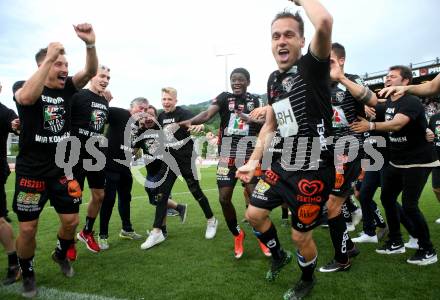 Fussball tipico Bundesliga. RZ Pellets WAC gegen SK Puntigamer Sturm Graz.  Jubel (WAC). Wolfsberg, am 26.5.2019.
Foto: Kuess

---
pressefotos, pressefotografie, kuess, qs, qspictures, sport, bild, bilder, bilddatenbank