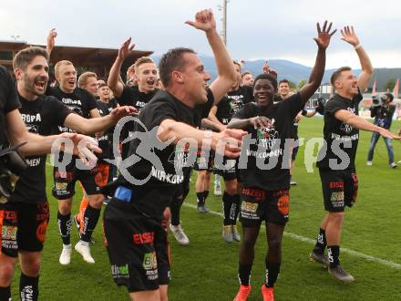 Fussball tipico Bundesliga. RZ Pellets WAC gegen SK Puntigamer Sturm Graz.  Jubel (WAC). Wolfsberg, am 26.5.2019.
Foto: Kuess

---
pressefotos, pressefotografie, kuess, qs, qspictures, sport, bild, bilder, bilddatenbank