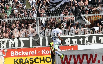 Fussball tipico Bundesliga. RZ Pellets WAC gegen SK Puntigamer Sturm Graz.  Torjubel Michael John Lema (Graz). Wolfsberg, am 26.5.2019.
Foto: Kuess

---
pressefotos, pressefotografie, kuess, qs, qspictures, sport, bild, bilder, bilddatenbank
