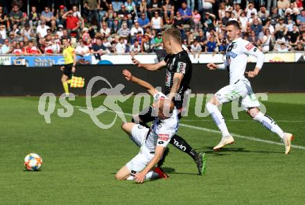 Fussball tipico Bundesliga. RZ Pellets WAC gegen SK Puntigamer Sturm Graz.  Marcel Ritzmaier, (WAC), Fabian Koch (Graz). Wolfsberg, am 26.5.2019.
Foto: Kuess

---
pressefotos, pressefotografie, kuess, qs, qspictures, sport, bild, bilder, bilddatenbank
