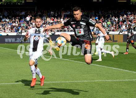 Fussball tipico Bundesliga. RZ Pellets WAC gegen SK Puntigamer Sturm Graz.  Christopher Wernitznig,  (WAC), Lukas Spendlhofer (Graz). Wolfsberg, am 26.5.2019.
Foto: Kuess

---
pressefotos, pressefotografie, kuess, qs, qspictures, sport, bild, bilder, bilddatenbank