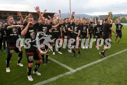 Fussball tipico Bundesliga. RZ Pellets WAC gegen SK Puntigamer Sturm Graz.  Jubel (WAC). Wolfsberg, am 26.5.2019.
Foto: Kuess

---
pressefotos, pressefotografie, kuess, qs, qspictures, sport, bild, bilder, bilddatenbank