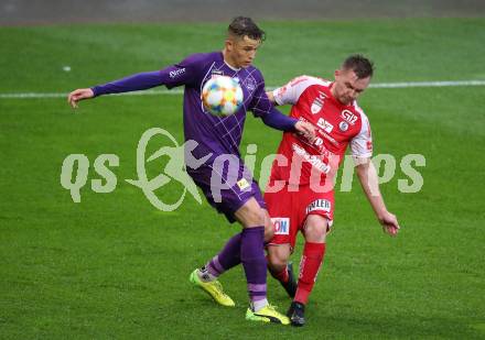 Fussball. 2. Liga. âSK Austria Klagenfurt gegen SK Vorwaerts Steyr.  Benedikt Pichler, (Klagenfurt), Mirsad Sulejmanovic  (Vorwaerts Steyr). Klagenfurt, 29.5.2019.
Foto: Kuess
---
pressefotos, pressefotografie, kuess, qs, qspictures, sport, bild, bilder, bilddatenbank
