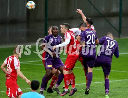 Fussball. 2. Liga. âSK Austria Klagenfurt gegen SK Vorwaerts Steyr.  Kosmas Gkezos (Klagenfurt), Bojan Mustecic  (Vorwaerts Steyr). Klagenfurt, 29.5.2019.
Foto: Kuess
---
pressefotos, pressefotografie, kuess, qs, qspictures, sport, bild, bilder, bilddatenbank
