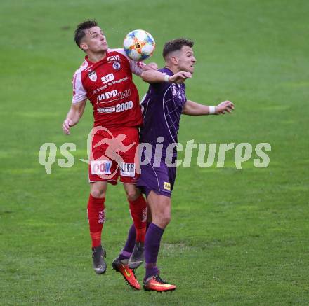 Fussball. 2. Liga. âSK Austria Klagenfurt gegen SK Vorwaerts Steyr.  Daniel Mair,  (Klagenfurt), Christian Lichtenberger (Vorwaerts Steyr). Klagenfurt, 29.5.2019.
Foto: Kuess
---
pressefotos, pressefotografie, kuess, qs, qspictures, sport, bild, bilder, bilddatenbank