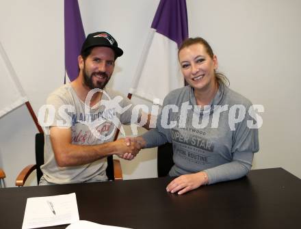 Fussball. 2. Liga. âSK Austria Klagenfurt.  Sandro Zakany, Natalie Biermann. Klagenfurt, 30.5.2019.
Foto: Kuess
---
pressefotos, pressefotografie, kuess, qs, qspictures, sport, bild, bilder, bilddatenbank