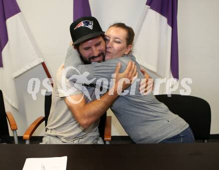 Fussball. 2. Liga. âSK Austria Klagenfurt.  Sandro Zakany, Natalie Biermann. Klagenfurt, 30.5.2019.
Foto: Kuess
---
pressefotos, pressefotografie, kuess, qs, qspictures, sport, bild, bilder, bilddatenbank