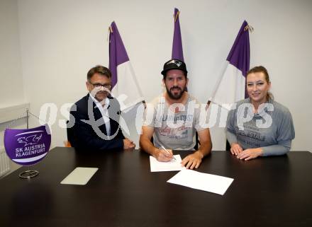 Fussball. 2. Liga. âSK Austria Klagenfurt.  Ivica Peric, Sandro Zakany, Natalie Biermann. Klagenfurt, 30.5.2019.
Foto: Kuess
---
pressefotos, pressefotografie, kuess, qs, qspictures, sport, bild, bilder, bilddatenbank