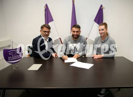 Fussball. 2. Liga. âSK Austria Klagenfurt.  Ivica Peric, Kosmas Gkezos, Natalie Biermann. Klagenfurt, 30.5.2019.
Foto: Kuess
---
pressefotos, pressefotografie, kuess, qs, qspictures, sport, bild, bilder, bilddatenbank