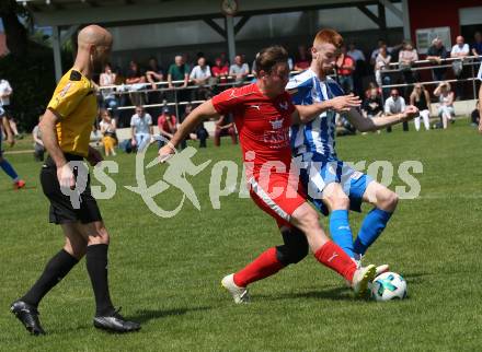 Fussball 1. Klasse B. Rothenthurn gegen VSV . Sandro Schwager (Rothenthurn),  David Darmanovic (VSV). Rothenthurn, am 26.5.2019.
Foto: Kuess
---
pressefotos, pressefotografie, kuess, qs, qspictures, sport, bild, bilder, bilddatenbank